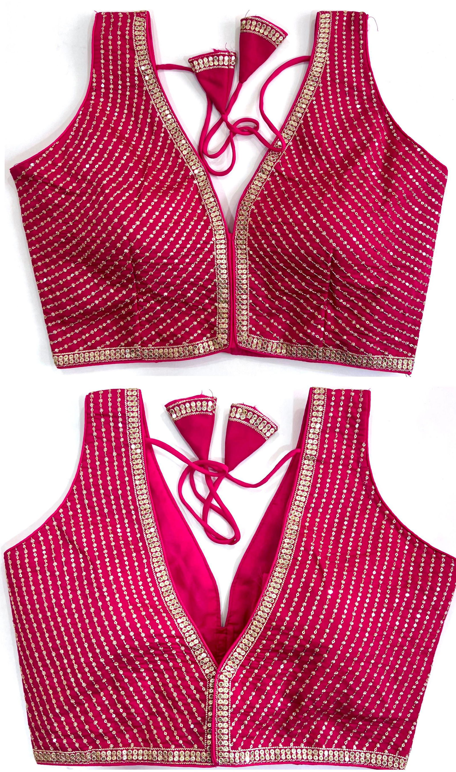 Mona By Ruhi Roman silk Trending Sleeveless Blouse Wholesale Suppliers In Mumbai
